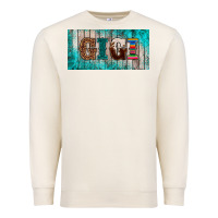 Sandshell western turquoise gigi license plate Premium Sweatshirt - BarkalooDesign