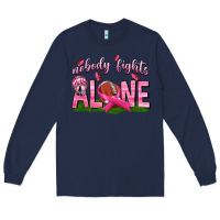 Navy Football Nobody Fights Alone Long Sleeve Tee - texasbilliewilder