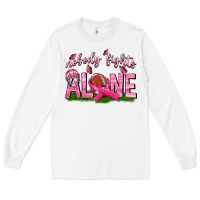 White Football Nobody Fights Alone Long Sleeve Tee - texasbilliewilder