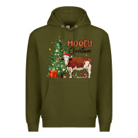 Mooey Christmas Premium Hoodie | Teevron