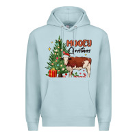 Blue Mist mooey christmas Premium Hoodie - MaliasSmallBusiness