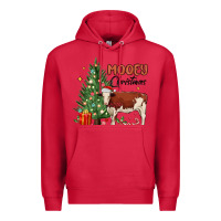 Cardinal mooey christmas Premium Hoodie - MaliasSmallBusiness