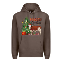 Coffee mooey christmas Premium Hoodie - MaliasSmallBusiness