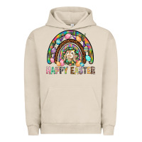 Pigment French Oak Happy Easter Rainbow Urban Hoodie - BundleAndBundleShop