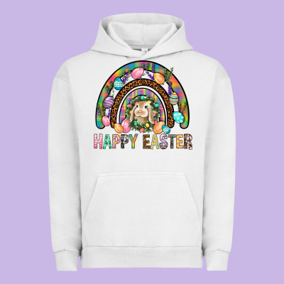 Happy Easter Rainbow Urban Hoodie Designed By Bundleandbundleshop