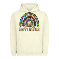 Pigment Pistachio Happy Easter Rainbow Urban Hoodie - BundleAndBundleShop