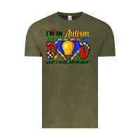 Vintage Olive im an autism dad whats your superpower Vintage Tee - Zillion Design Studio