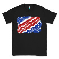 Black Patriotic tie dye background 4th of july Classic Tee - CowGirlArtShop