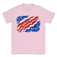 Bubblegum Pink Patriotic tie dye background 4th of july Classic Tee - CowGirlArtShop