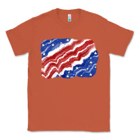 Copper Patriotic tie dye background 4th of july Classic Tee - CowGirlArtShop