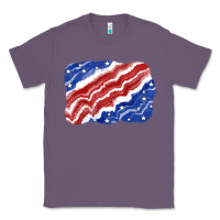 Lavender Patriotic tie dye background 4th of july Classic Tee - CowGirlArtShop