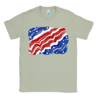 Matcha Patriotic tie dye background 4th of july Classic Tee - CowGirlArtShop