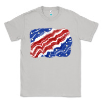 Moon Dust Patriotic tie dye background 4th of july Classic Tee - CowGirlArtShop