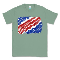 Sage Patriotic tie dye background 4th of july Classic Tee - CowGirlArtShop