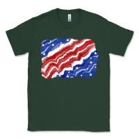 Sports Green Patriotic tie dye background 4th of july Classic Tee - CowGirlArtShop