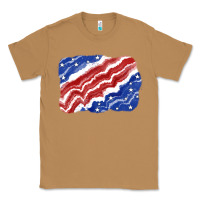Toasted Coconut Patriotic tie dye background 4th of july Classic Tee - CowGirlArtShop
