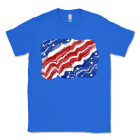 True Royal Patriotic tie dye background 4th of july Classic Tee - CowGirlArtShop