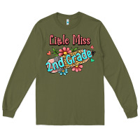 Army Green little miss second grade Long Sleeve Tee - RanaPortraitStore
