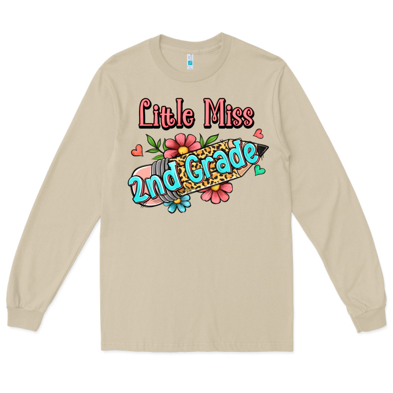 Little Miss Second Grade Long Sleeve Tee by RanaPortraitStore | Teevron