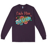 Plum little miss second grade Long Sleeve Tee - RanaPortraitStore
