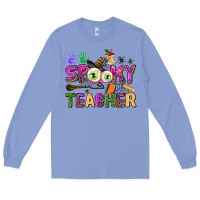 Colony Blue spooky teacher Long Sleeve Tee - AdoDesignShop