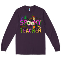 Plum spooky teacher Long Sleeve Tee - AdoDesignShop