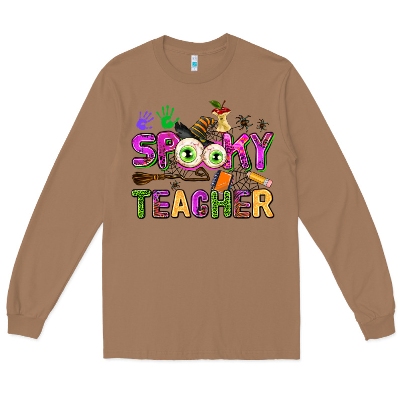 Spooky Teacher Long Sleeve Tee by AdoDesignShop | Teevron