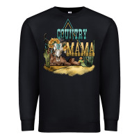 Black country mama Premium Sweatshirt - NancyCooperArtShop