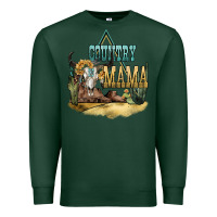 Sports Green country mama Premium Sweatshirt - NancyCooperArtShop