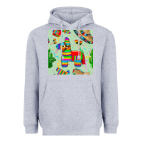 Heather Grey pinata seamless pattern Heavyweight Hoodie - BundleAndBundleShop