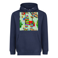 Navy pinata seamless pattern Heavyweight Hoodie - BundleAndBundleShop