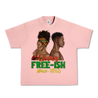 Salmon living free ish since 1865 with afro black woman a Urban Heavy Tee - texasbilliewilder