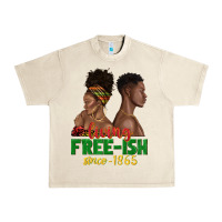 Sandshell living free ish since 1865 with afro black woman a Urban Heavy Tee - texasbilliewilder