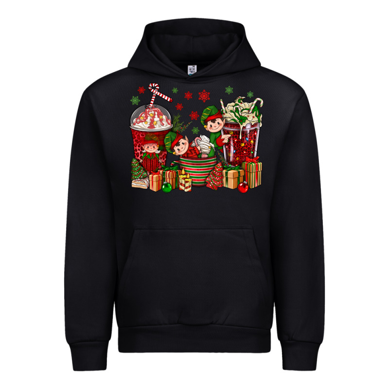 Elf Coffee Cups Christmas Urban Hoodie by BundleAndBundleShop | Teevron