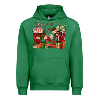 Emerald Elf Coffee Cups Christmas Urban Hoodie - BundleAndBundleShop
