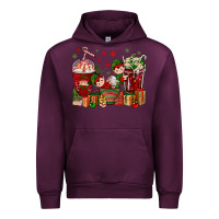 Mauve Wine Elf Coffee Cups Christmas Urban Hoodie - BundleAndBundleShop