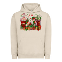 Pigment French Oak Elf Coffee Cups Christmas Urban Hoodie - BundleAndBundleShop