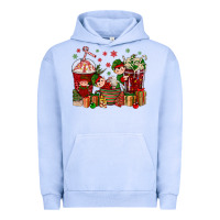 Pigment Grape Ice Elf Coffee Cups Christmas Urban Hoodie - BundleAndBundleShop