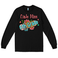 Black little miss fifth grade Long Sleeve Tee - RanaPortraitStore