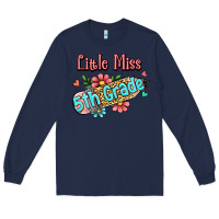 Navy little miss fifth grade Long Sleeve Tee - RanaPortraitStore
