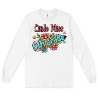 White little miss fifth grade Long Sleeve Tee - RanaPortraitStore