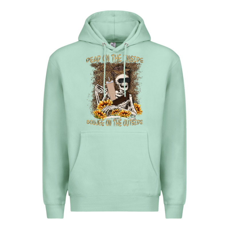 Dead Inside Boujee Outside Premium Hoodie by MaliasSmallBusiness | Teevron