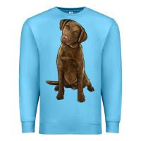 Ocean Blue chesapeake bay retriever Premium Sweatshirt - LillyAllenDesigns