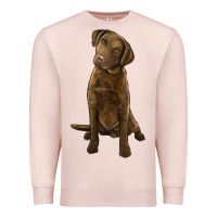 Pale Pink chesapeake bay retriever Premium Sweatshirt - LillyAllenDesigns
