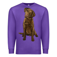 Purple chesapeake bay retriever Premium Sweatshirt - LillyAllenDesigns