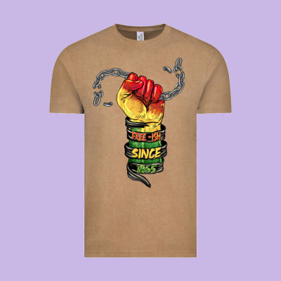 Free Ish Since 1865 Vintage Tee Designed By Barkaloodesign