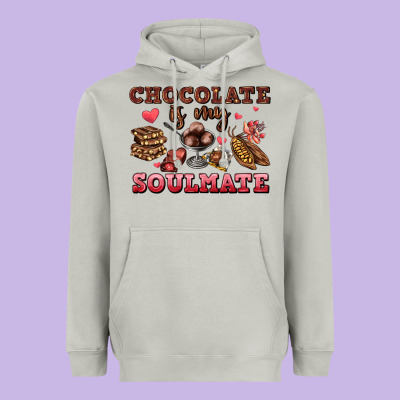 Chocolate Is My Soulmate Heavyweight Hoodie Designed By Adodesignshop