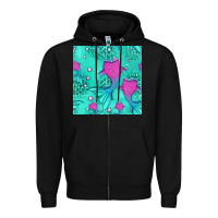 Black mermaid tail seamless pattern Zipper Hoodie - HRA Design Shop