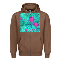 Chestnut mermaid tail seamless pattern Zipper Hoodie - HRA Design Shop