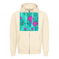 Sandshell mermaid tail seamless pattern Zipper Hoodie - HRA Design Shop